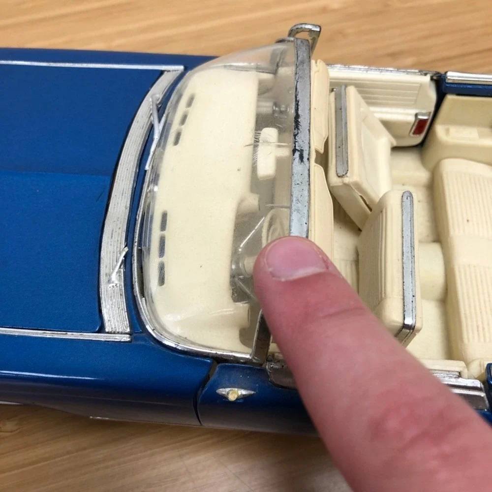 Cadillac Eldorado Diecast Model Car Blue 1959 Convertible Classic Collectible